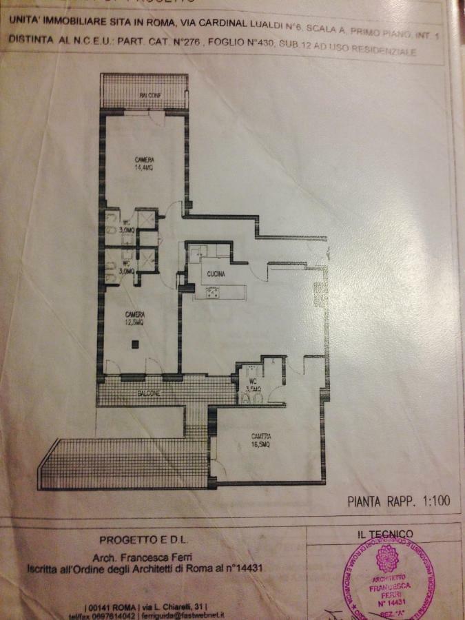 דירות רומא Atelier San Pietro מראה חיצוני תמונה